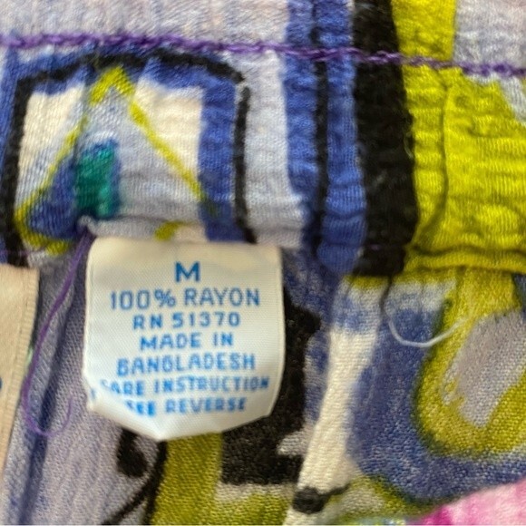 Ki Ko Mo Skort Blue Pink Black Lightweight Mini Pockets Y2K Whimsical Size M - Picture 9 of 10